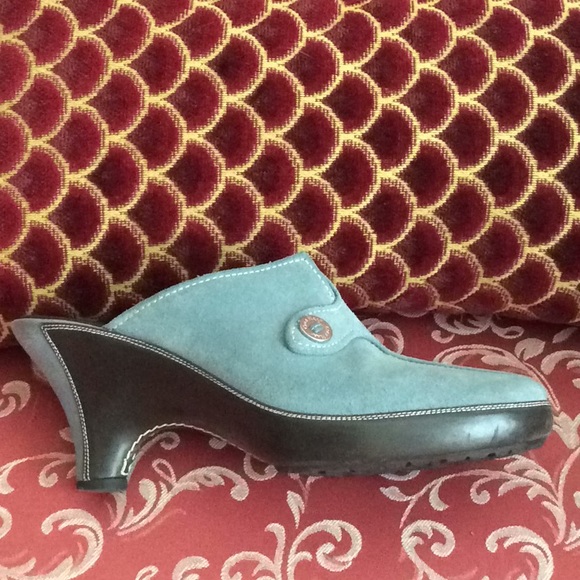 Cole Haan blue suede with brown leather  shoes - Picture 5 of 8